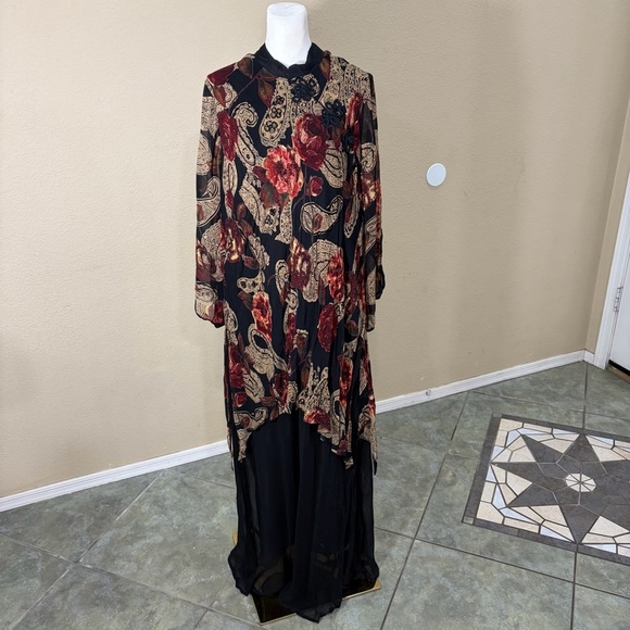 C.Rose Dresses & Skirts - Women’s 2X Made in India Rayon Whimsigoth Vampire Grunge Dark Romantic Boho